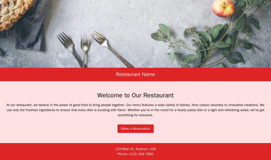 Restaurant Website: A visually-appealing layout with a full-width header image of the restaurant's signature dish, a top Web Template 1346