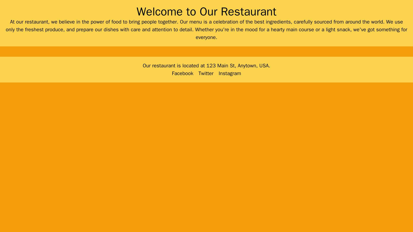 Restaurant Website: A full-screen image slider showcasing delicious food items, followed by a reservation form and a men Web Template 1709