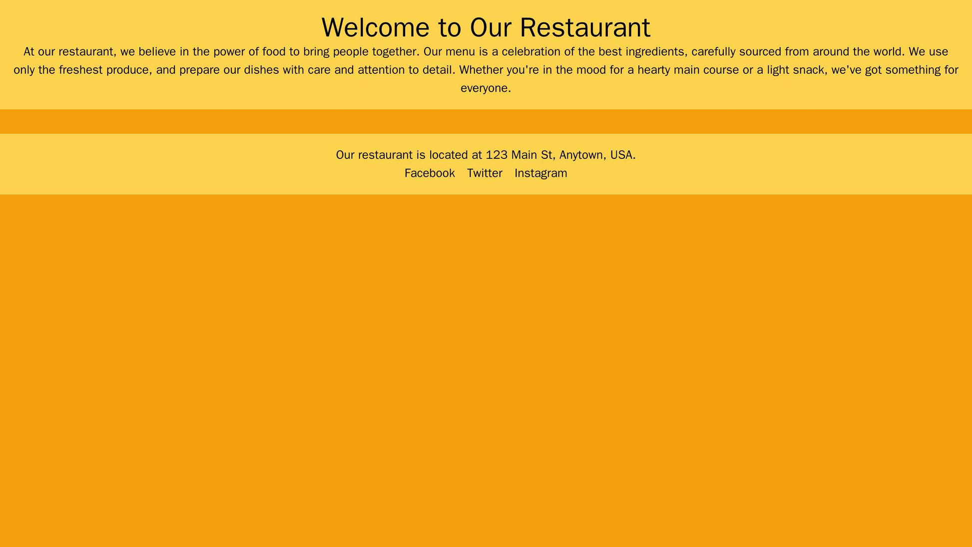 Restaurant Website: A full-screen image slider showcasing delicious food items, followed by a reservation form and a men Web Template 1709