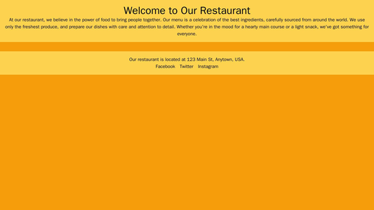 Restaurant Website: A full-screen image slider showcasing delicious food items, followed by a reservation form and a men Web Template 1709