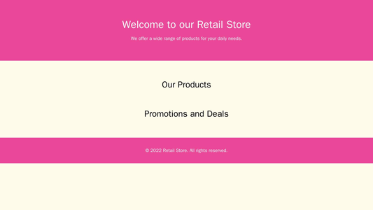 Retail Store: A shoppable design featuring a masonry grid layout of products, coupled with a slider for promotions and d Web Template 1500