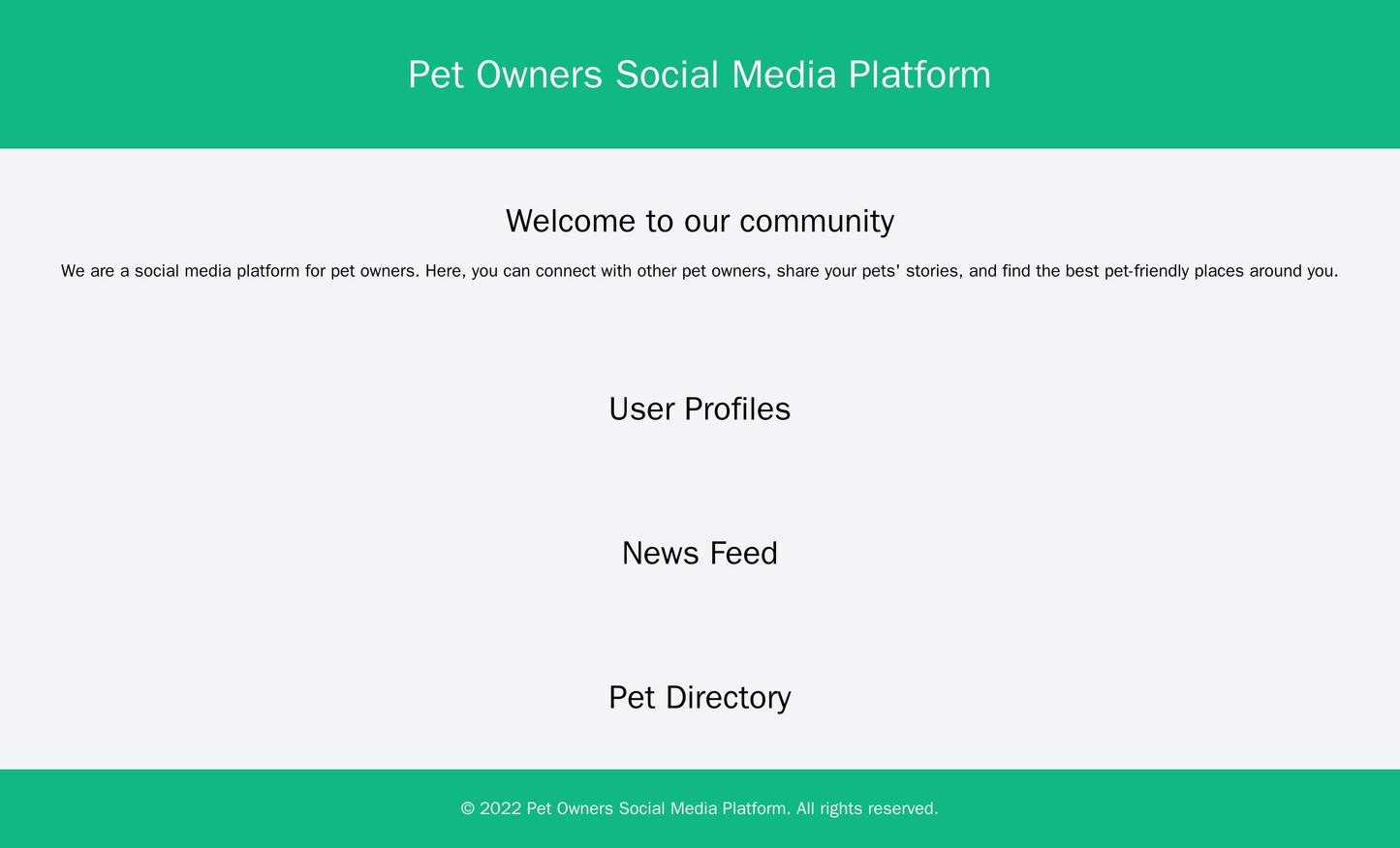 Social Media Platform for Pet Owners: A playful and engaging design featuring a mascot logo centered at the top of the p Web Template 513