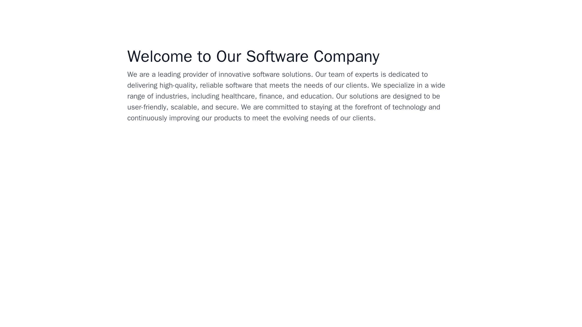 Software Company: A monochromatic design with a full-width image header and a menu at the top right, a center column for Web Template 666