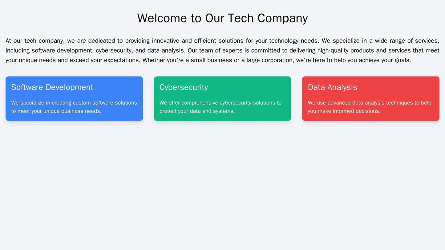 Tech Company: A minimalist design with a full-width header image, a centered logo, and a navigation bar on the top left. Web Template 1034