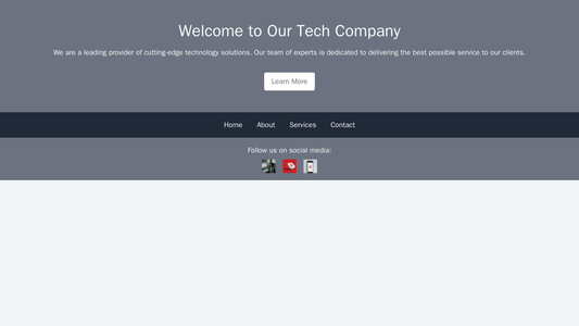 Tech Company: A minimalist design with a large, centered hero image and call-to-action button. Side navigation menu and  Web Template 1340