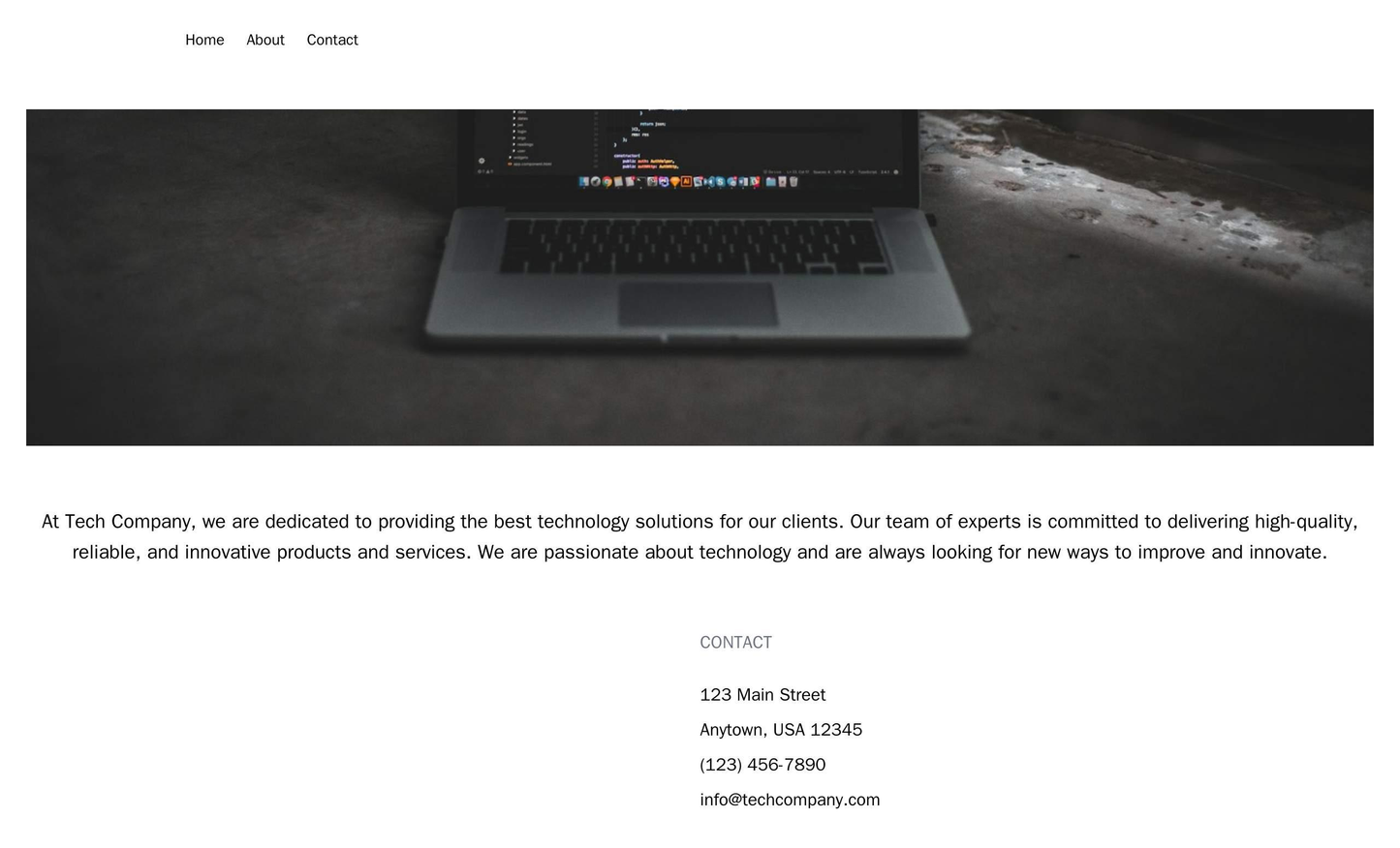Tech Company: A minimalist design with a large center-aligned hero image, navigational menu at the top, and a clean, whi Web Template 1511