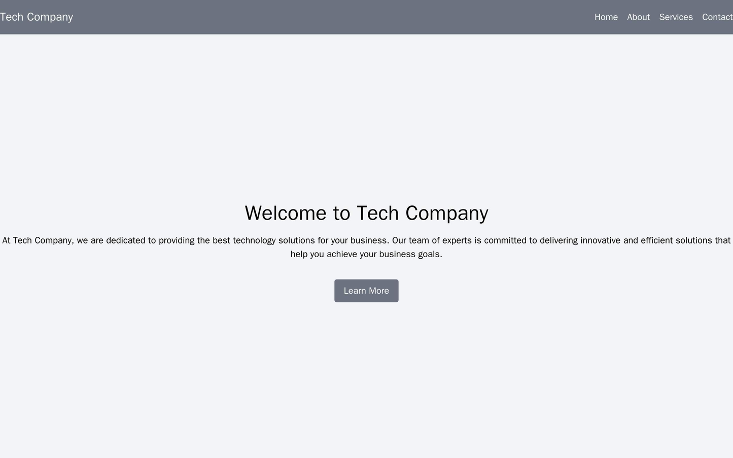 Tech Company: A minimalist design with a large, central hero image and floating navigation bar in shades of blue and gre Web Template 1909