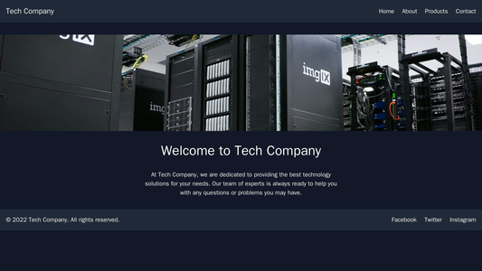 Tech Company: A minimalist design with a centralized, hero image showcasing a new product. A navigation bar at the top w Web Template 209