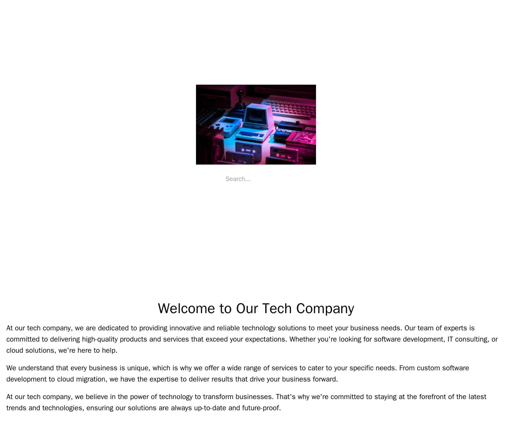 Tech Company: A minimalistic design with a wide, centered logo, a search bar, and a horizontal navigation menu. The back Web Template 360