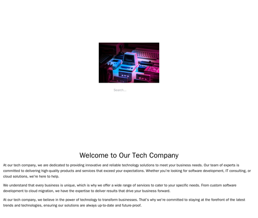 Tech Company: A minimalistic design with a wide, centered logo, a search bar, and a horizontal navigation menu. The back Web Template 360