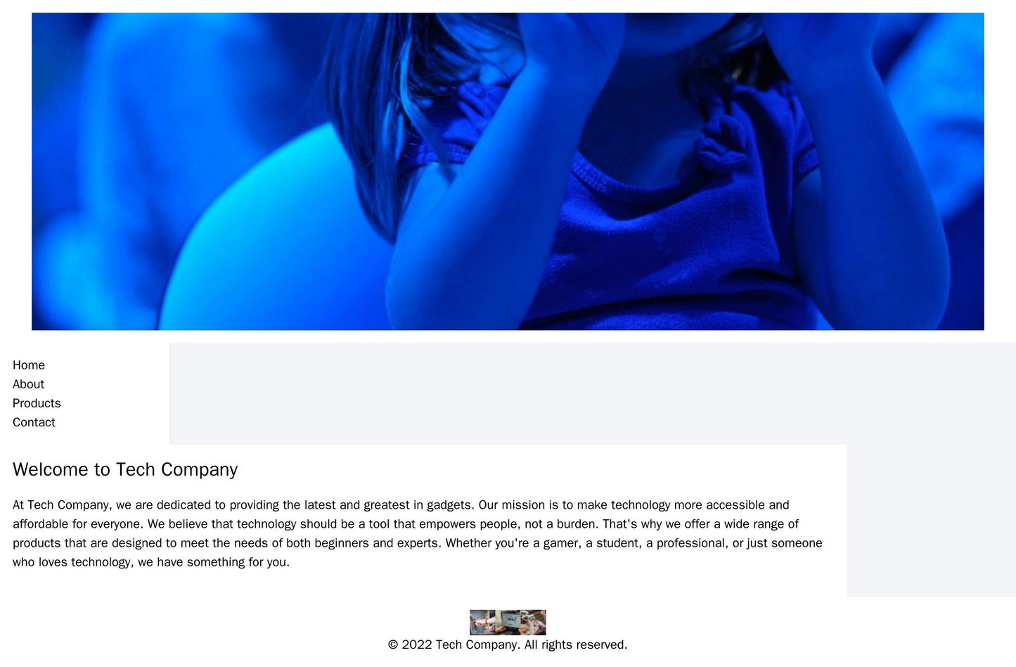 Tech Company: A minimalistic design with a large, centered header image of the latest gadget. A left sidebar with a menu Web Template 741