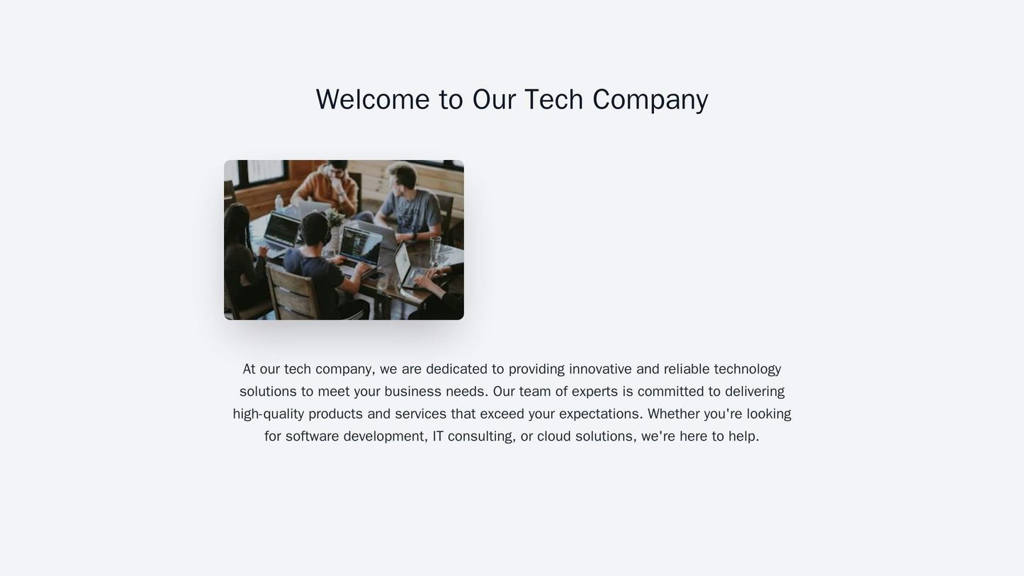 Tech Company: A minimalist design with a large, central product image or video, surrounded by clean lines, soft colors,  Web Template 864