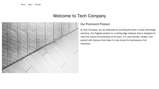 Tech Company Site: Minimalist design with a large centered logo, a navigation bar at the top, and a clean, white backgro Web Template 1111