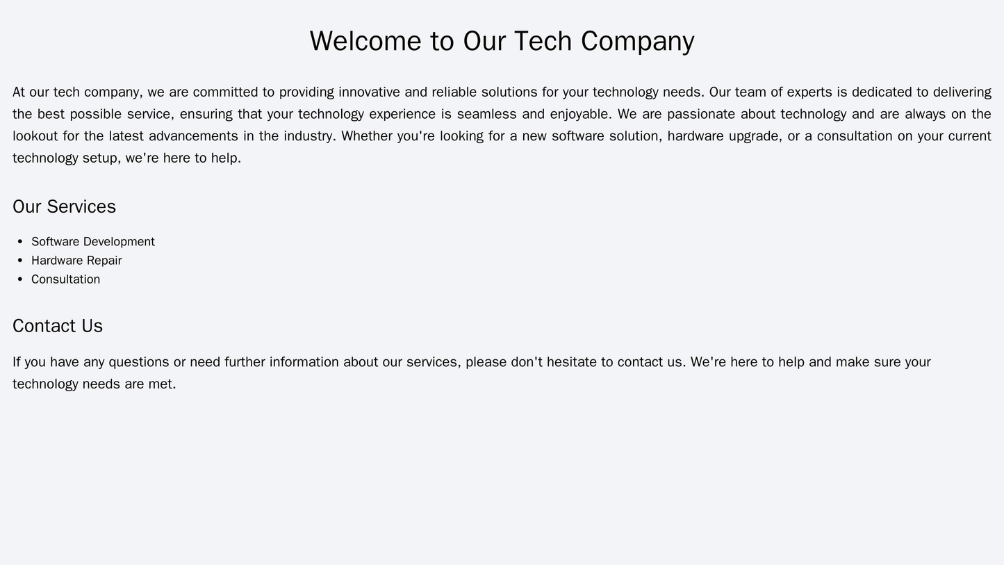 Tech Company Site: A minimalistic design with a centered hero image, a clean left navigation bar, a right sidebar for th Web Template 1118