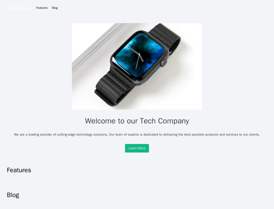 Tech Company Site: Minimalist design with a centered hero section showing an image of the latest product and a call-to-a Web Template 149