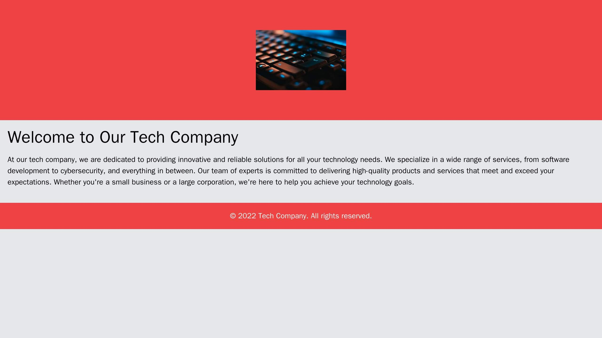 Tech Company Website: A centered logo at the top, a minimalist design with a large background image, a hamburger menu fo Web Template 1902