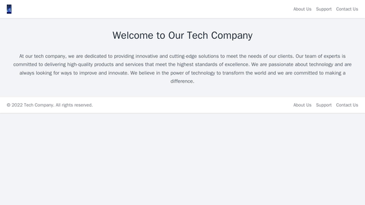 Tech Company Website: A minimalist layout with a horizontal navigation bar and a centrally positioned logo. The backgrou Web Template 972