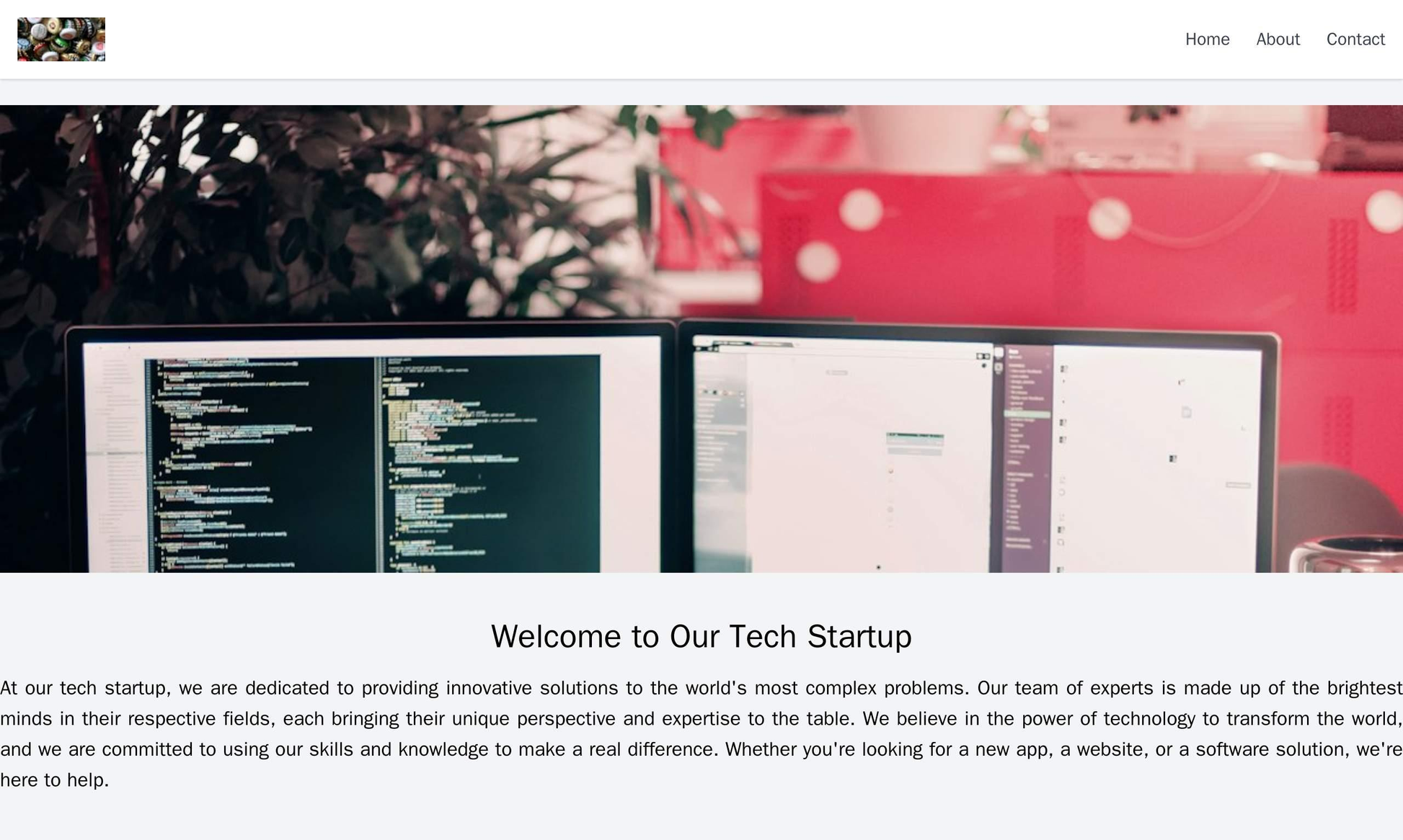 Tech Startup: A minimalistic design with a fixed header at the top, a centered logo, and a full-width banner. A single-p Web Template 968