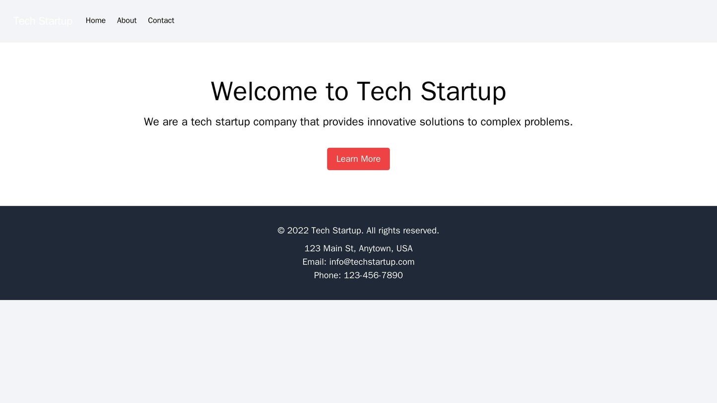 Tech Startup Company: A minimalist design with a centered logo, a horizontal navigation bar, a hero section with a call- Web Template 1838