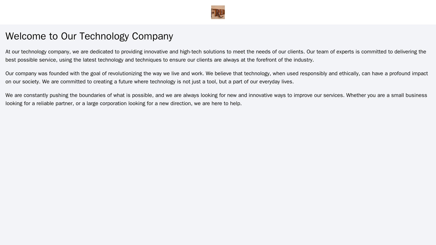 Technology Company: A minimal and modern design with the company logo at the center of the header, accompanied by a slee Web Template 1147