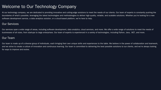 Technology Company: A futuristic design with a full-screen video background, a top navigation bar with a floating, left- Web Template 1398