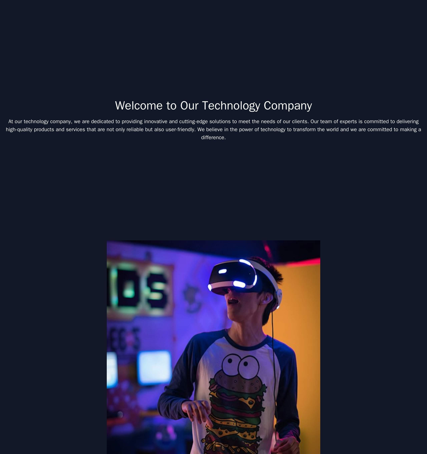 Technology Company Site: A futuristic design with a centered logo, geometric patterns or lines, a full-width header vide Web Template 1779