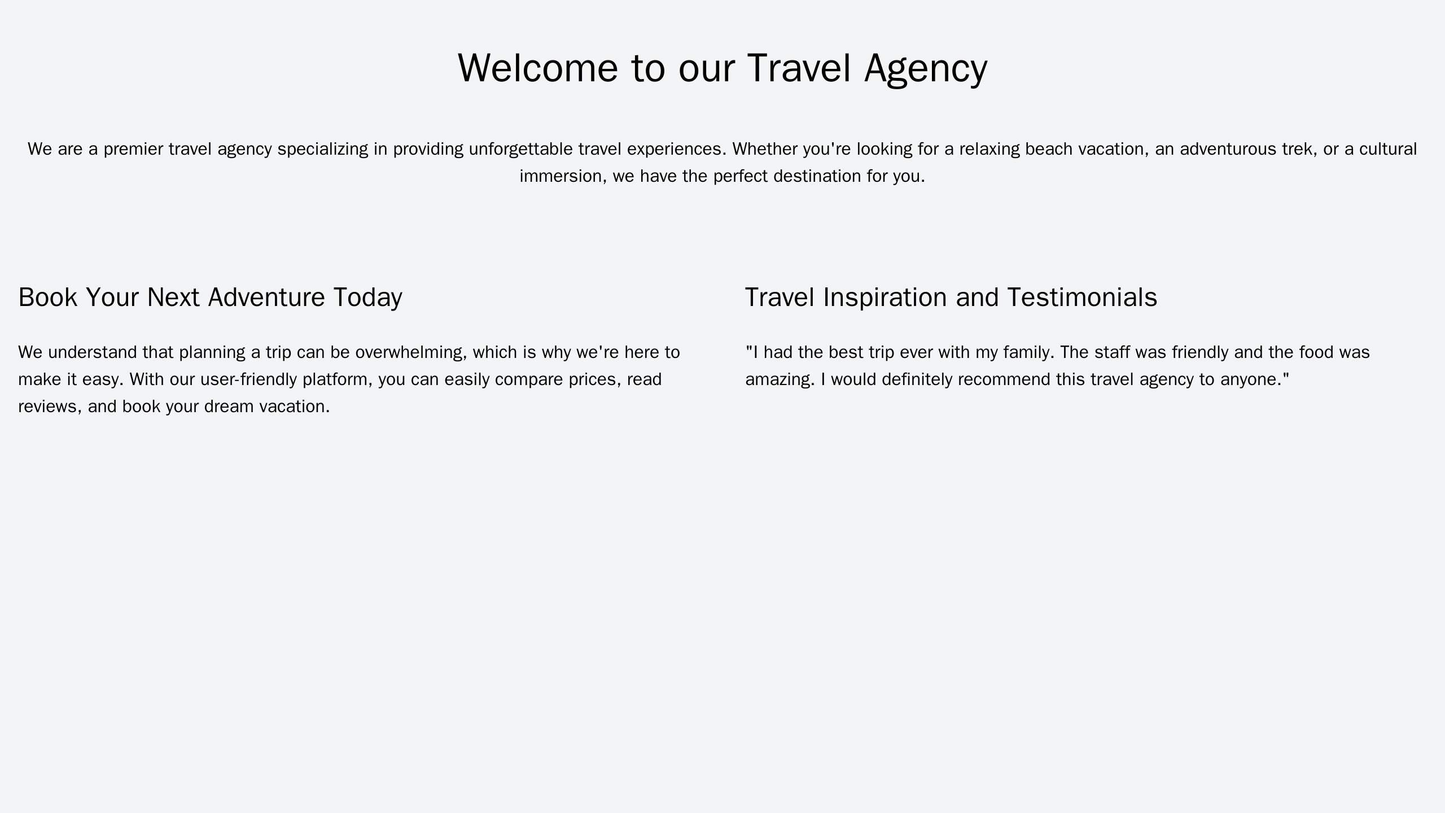 Travel Agency: A visually engaging carousel at the top, displaying images of various destinations and deals. Below, a cl Web Template 1241