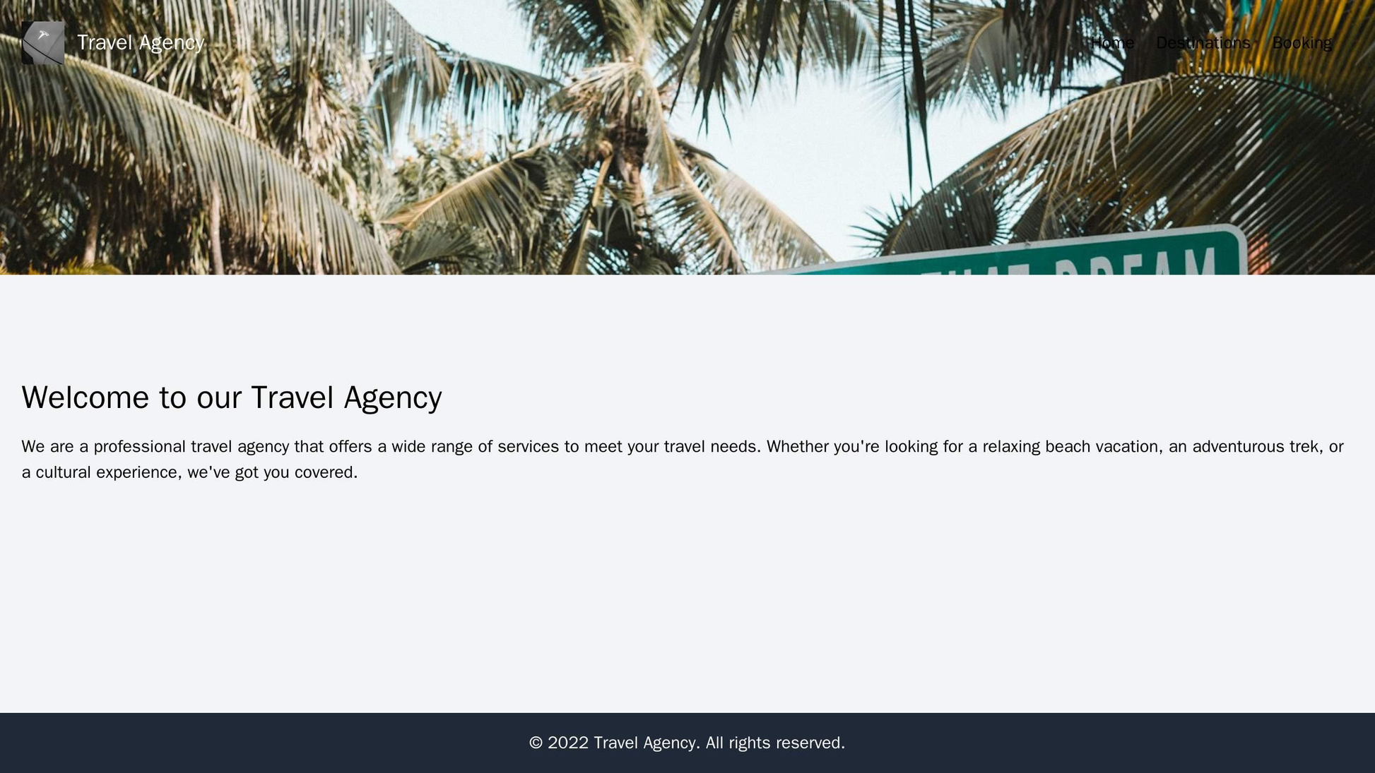 Travel Agency: A visually appealing design with a full-width background image, a centered logo, and a horizontal menu wi Web Template 1276