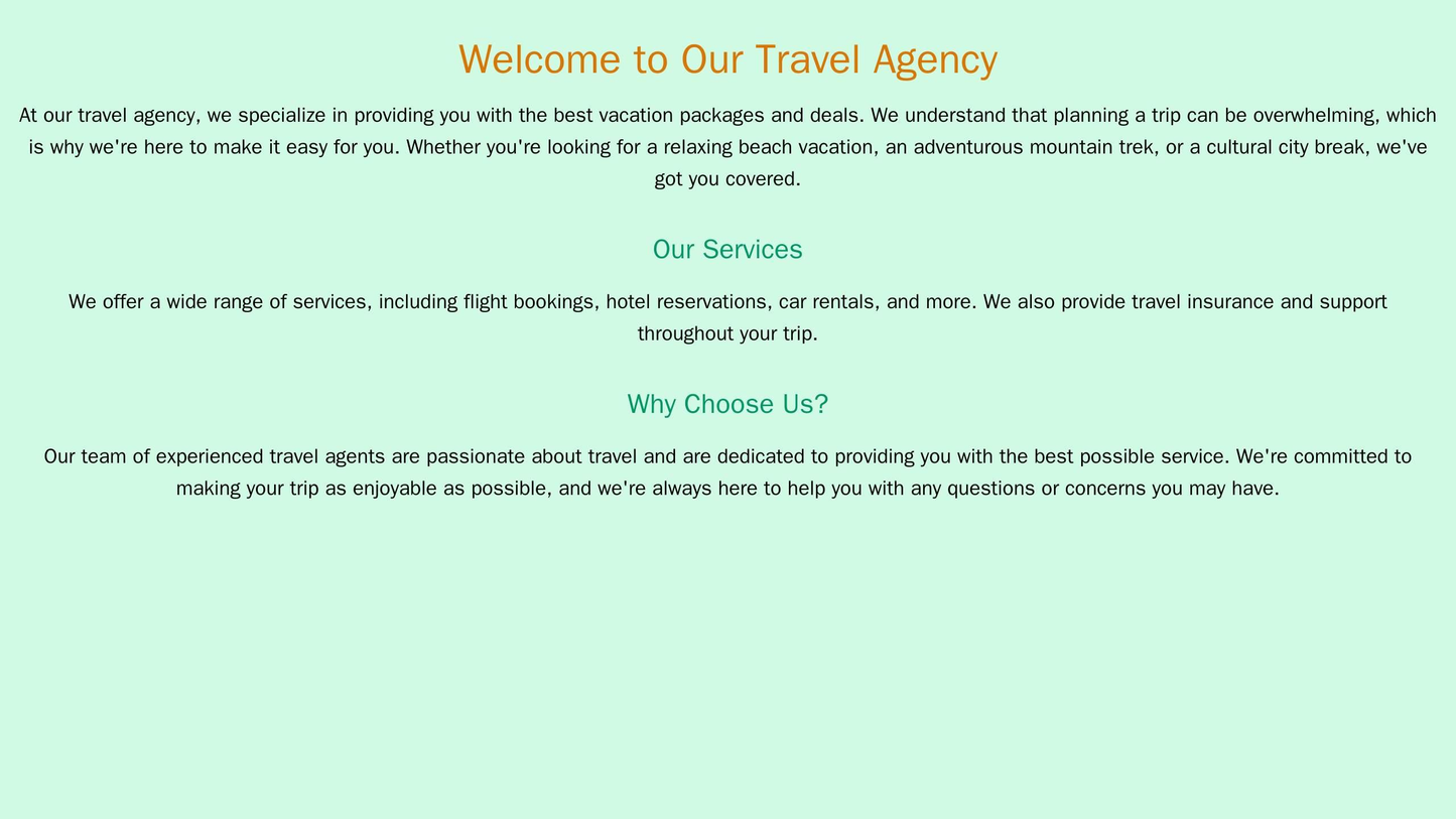 Travel Agency: A bright, engaging design featuring a full-width header image showcasing a beautiful travel destination,  Web Template 1350