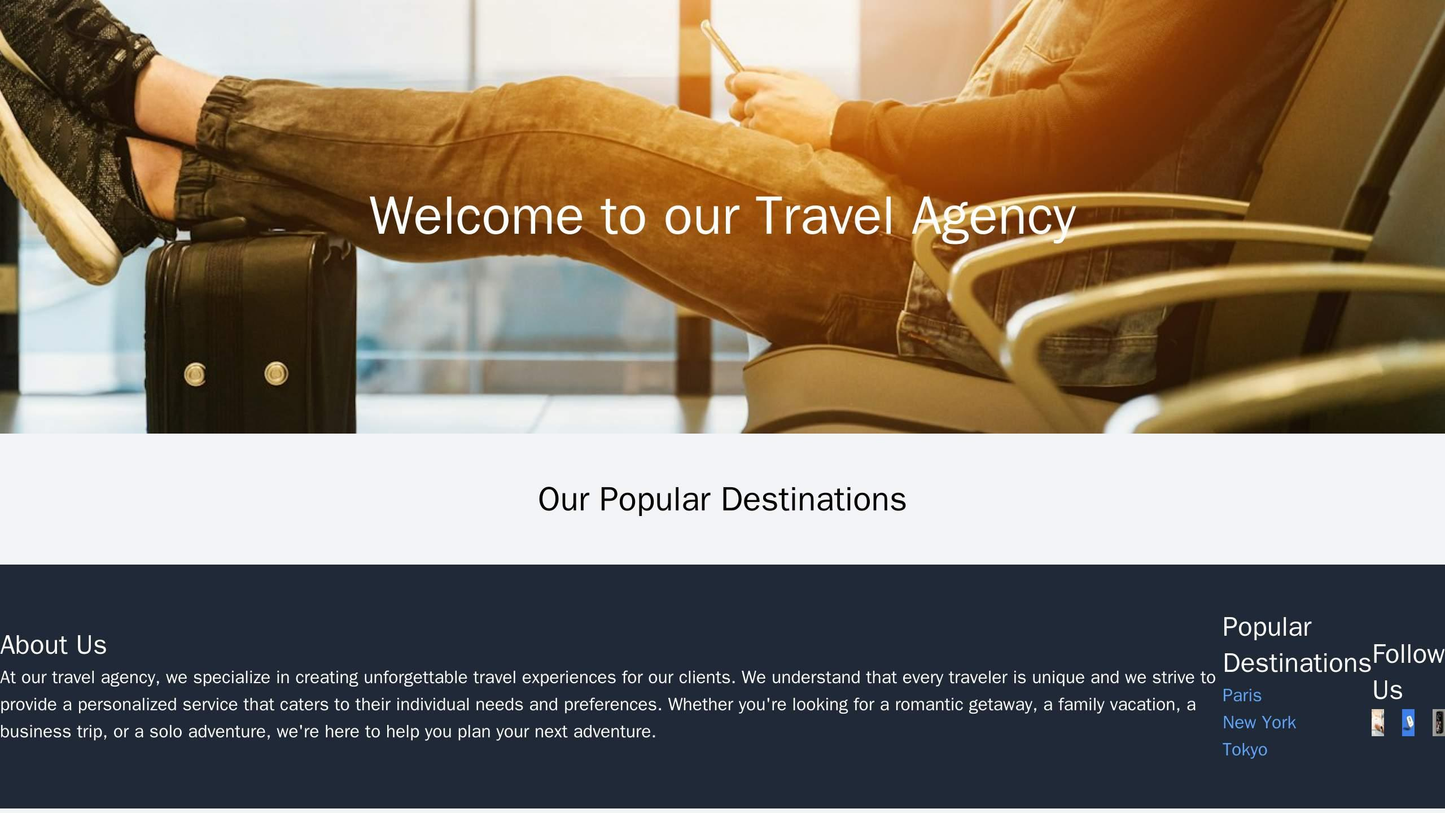 Travel Agency: A visually appealing design with a header image spanning the entire width and height of the page, a slidi Web Template 1504