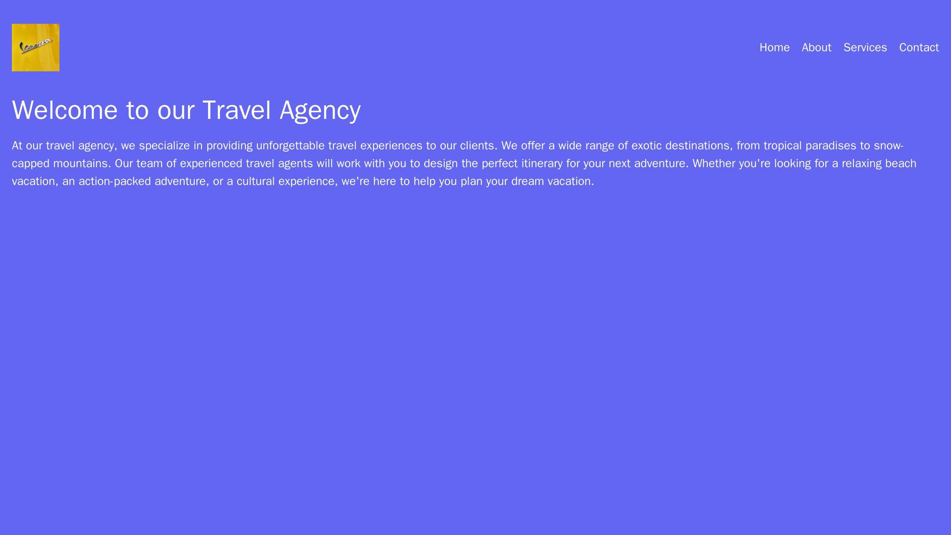 Travel Agency: A colorful and dynamic design with a full-width image background of an exotic destination. The logo is pl Web Template 250