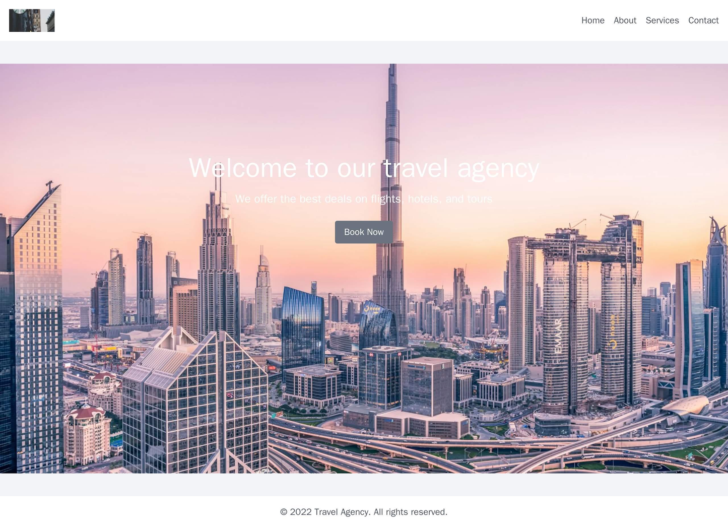 Travel Agency: A stunning layout with full-width background images of different destinations. The company logo is at the Web Template 355