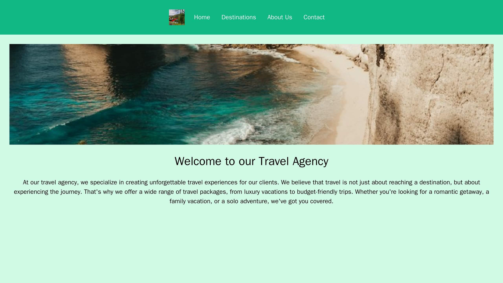 Travel Agency: A stunning photograph of a beautiful destination as the hero image, with a centered logo and navigation a Web Template 575