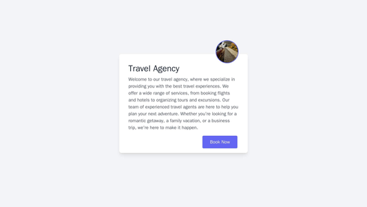 Travel Agency: A dynamic layout with high-resolution images of travel destinations on the left, and information and book Web Template 706