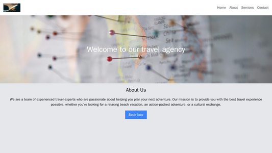 Travel Agency: An immersive design featuring a wide, panoramic photo on the homepage, a small centered logo, and a dropd Web Template 771