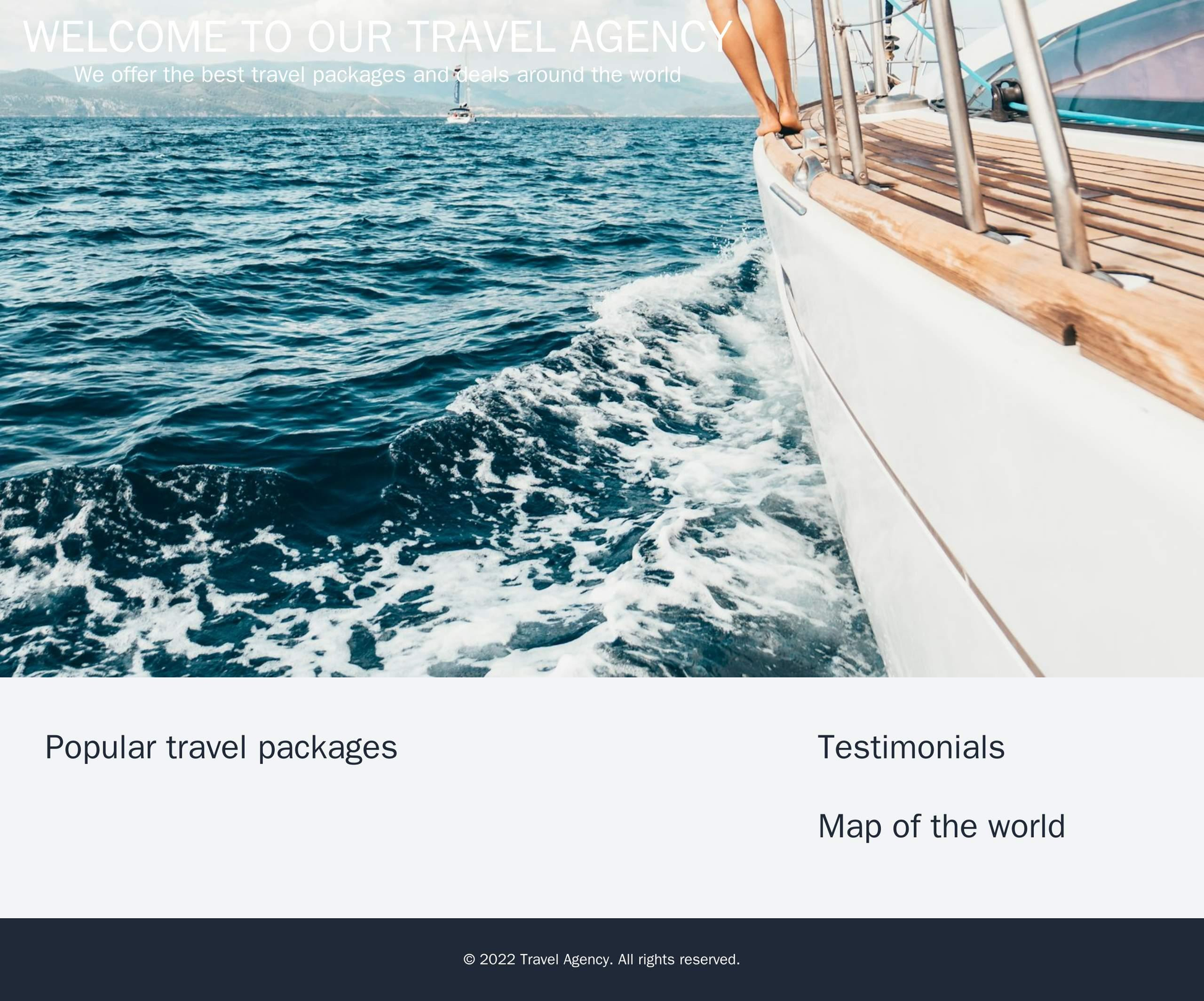 Travel Agency: A vibrant and adventurous design with a header image showcasing a stunning travel destination. The main c Web Template 948