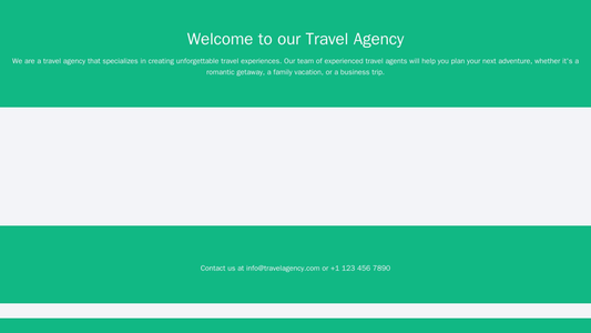 Travel Agency: A unique layout featuring a bottom navigation bar, a central image slider, and a footer with booking form Web Template 967