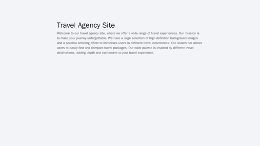 Travel Agency Site: A design that immerses users in different travel experiences through large, high-definition backgrou Web Template 1836