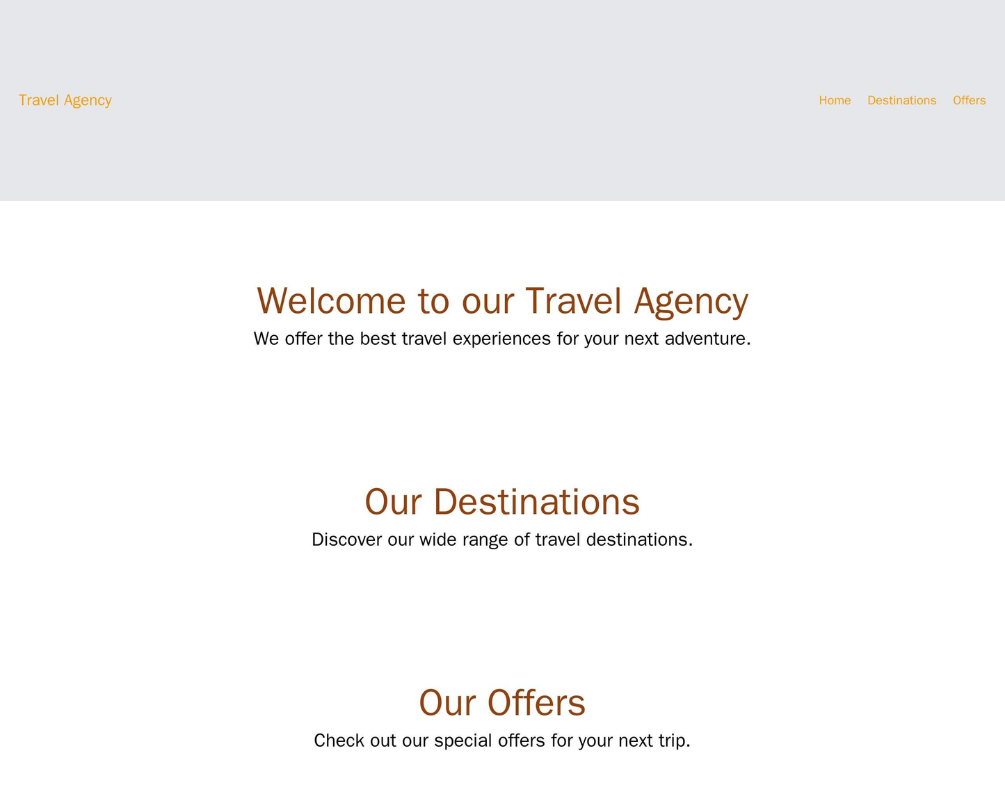 Travel Agency Site: A parallax scrolling effect that reveals different travel destinations and offers as users scroll do Web Template 861