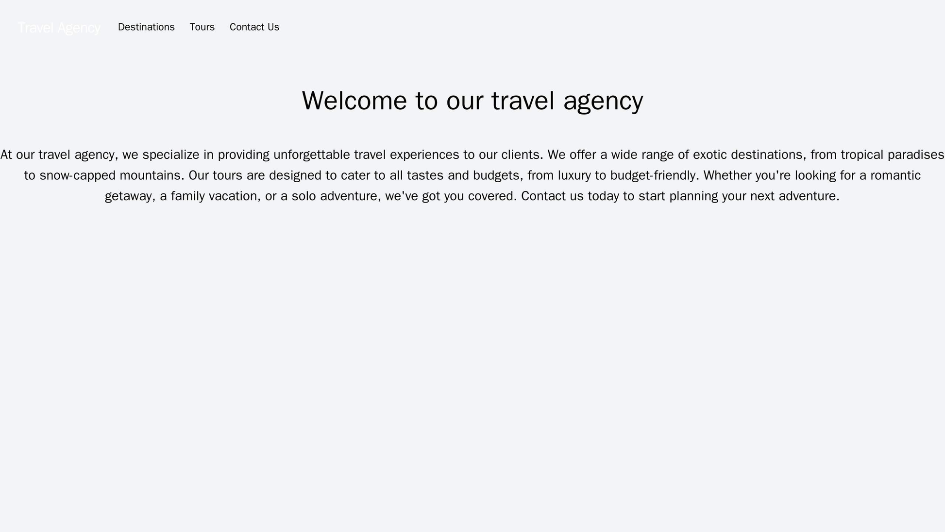 Travel Agency Website: A dynamic design featuring full-width images of exotic destinations, a centered logo, a top navig Web Template 1741